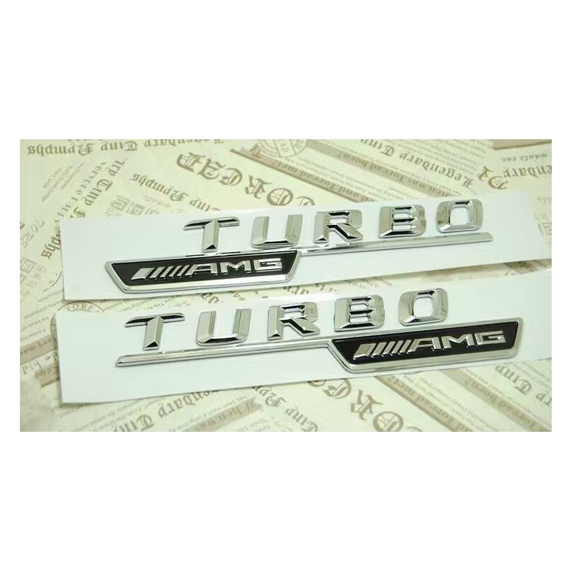 Emblemas Laterales Cromadas Turbo Amg