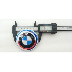 Juego de 7 Emblemas BMW 50 Aniversario con 68mm Centro de Rueda