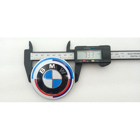 Juego de 7 Emblemas BMW 50 Aniversario con 68mm Centro de Rueda