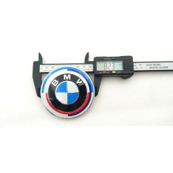 Juego de 7 Emblemas BMW 50 Aniversario con 68mm Centro de Rueda