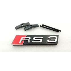 EMBLEMA DE PARRILLA Audi RS3 PLATA