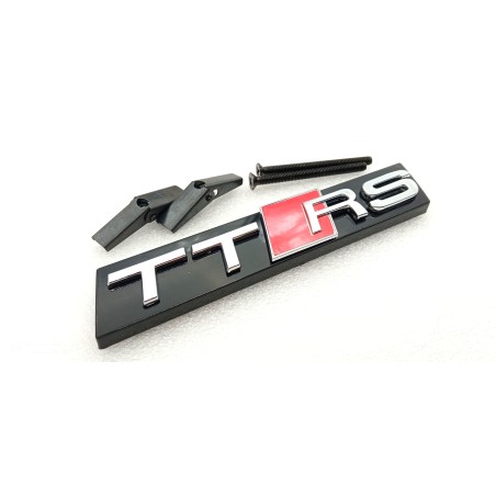 EMBLEMA DE PARRILLA AUDI TTRS PLATA