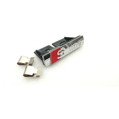 Emblema de Parrilla AUDI Sline Cromada