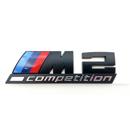 Emblema Trasero BMW M2 COMPETITION Negro