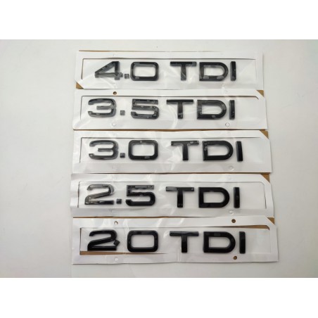Emblema Trasero AUDI 5.5 TDI Negro