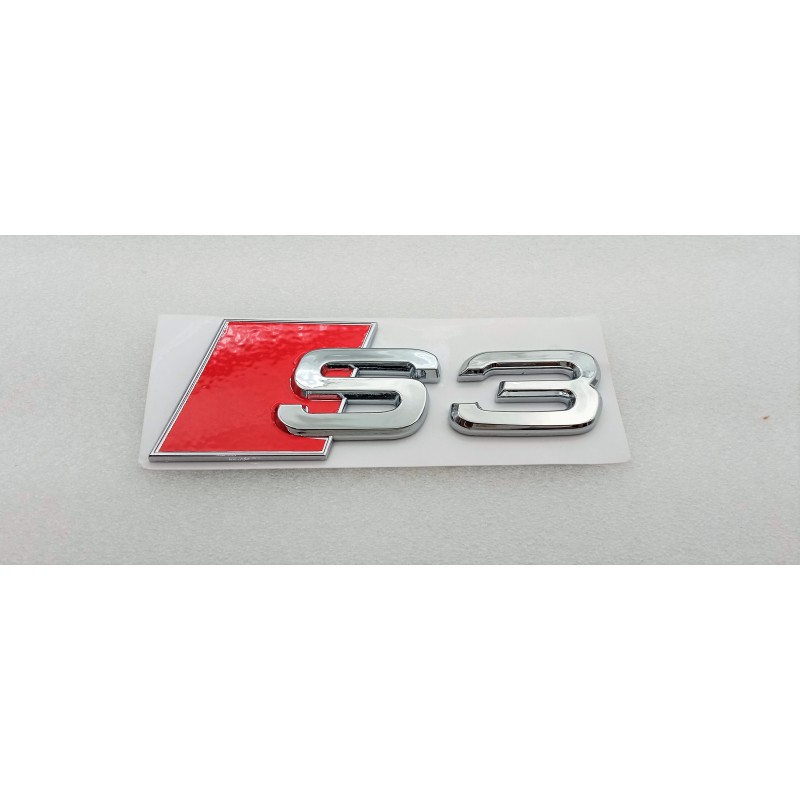 EMBLEMA TRASERO LETRAS AUDI S3 CROMADAS