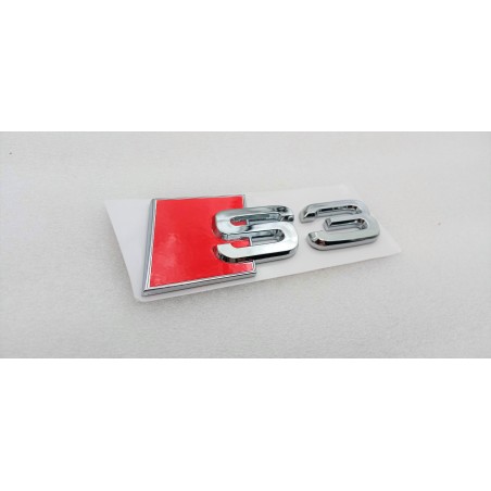 EMBLEMA TRASERO LETRAS AUDI S3 CROMADAS