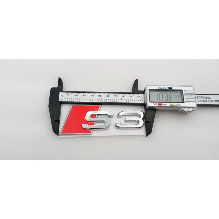 EMBLEMA TRASERO LETRAS AUDI S3 CROMADAS