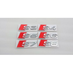 EMBLEMA TRASERO LETRAS AUDI S3 CROMADAS