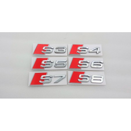Emblema Trasero Letras AUDI S6 Cromado