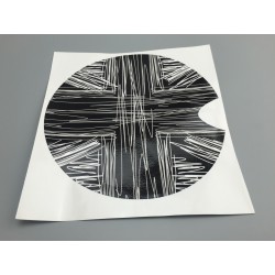 Vinilo Pegatina Tapa Deposito MINI Inglaterra Negra