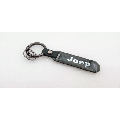 LLAVERO de CARBONO con LOGO JEEP Perfecto para regalo!