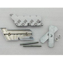 Juego 2 Emblemas Delantero y Trasero SUBARU STI Rojo