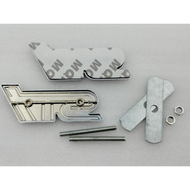 Juego 2 Emblemas Delantero y Trasero SUBARU STI Rojo