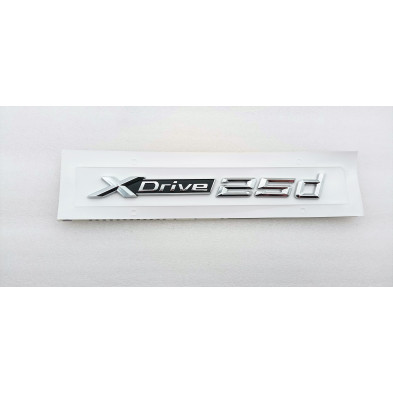 Emblema Letras BMW XDRIVE 25d Cromado