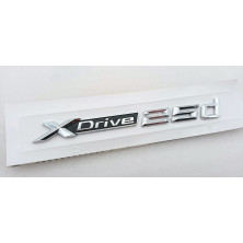 Emblema Letras BMW XDRIVE 25d Cromado