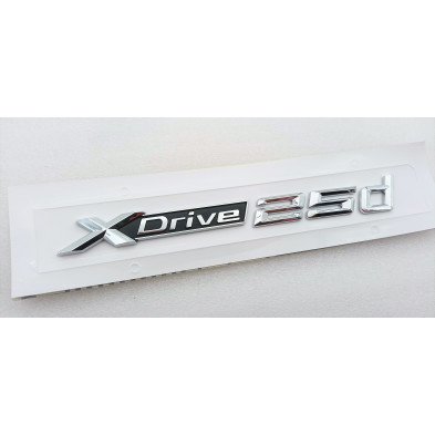 Emblema Letras BMW XDRIVE 25d Cromado