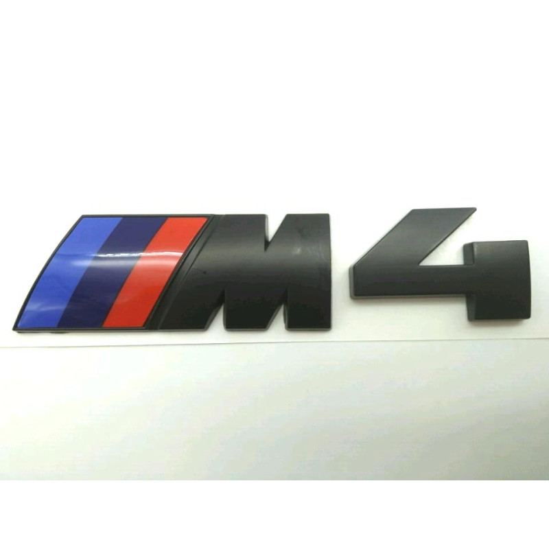 Emblema Trasero BMW M4 NEGRO12cm