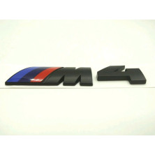 Emblema Trasero BMW M4 NEGRO12cm