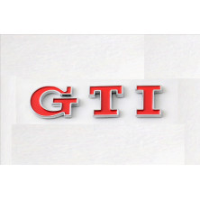 EMBLEMA TRASERO LETRAS GTI VOLKSWAGEN ROJAS