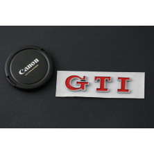 EMBLEMA TRASERO LETRAS GTI VOLKSWAGEN ROJAS