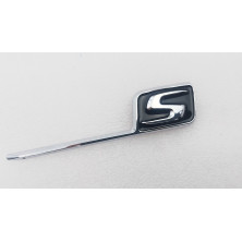 EMBLEMA MERCEDES S plata y negra SPECIAL EDICION