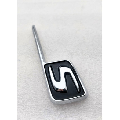 Emblema Mercedes S Plata y Negra Special Edición