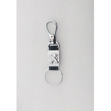 Llavero PEUGEOT Metal Cromado y Cuero Perfecto para Regalo!