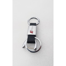 Llavero de Cuero con Logo AUDI Sline 2 Perfecto para regalo!