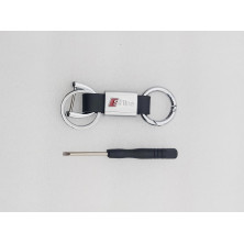 Llavero de Cuero con Logo AUDI Sline 2 Perfecto para regalo!