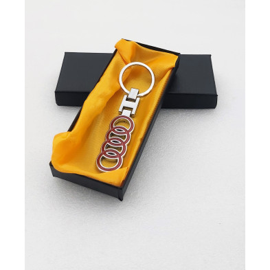 Llavero Metalico AUDI 4 Circulos Rojos Perfecto para regalo!