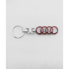 Llavero metalico audi circulos rojos Perfecto para regalo!