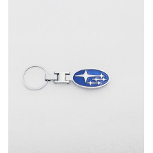 Llavero metálico subaru ovalado