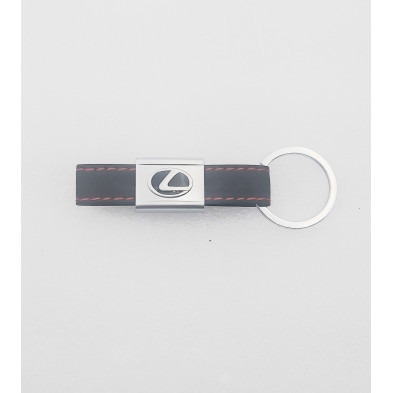 Llavero de cuero con logo lexus