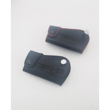 Funda de cuero de llave mercedes amg negro y rojo Perfecto para regalo!