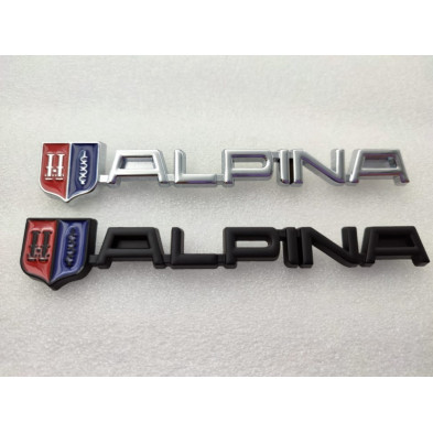 EMBLEMA DE PARRILLA BMW ALPINA PLATA