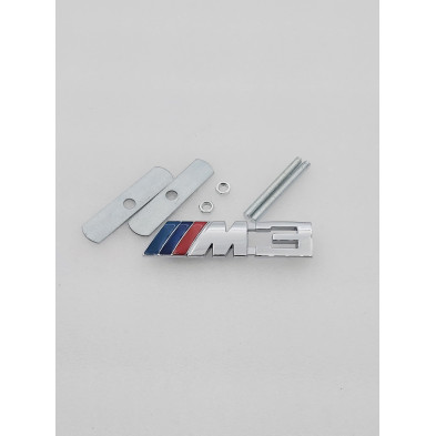 EMBLEMA DE PARRILLA BMW M M3 CROMADO PEQUEÑO