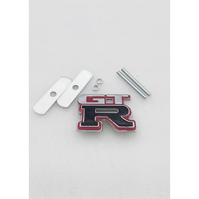 Emblema de  Parrilla NISSAN GTR Blanco y Negro