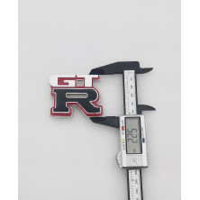 Emblema de  Parrilla NISSAN GTR Blanco y Negro