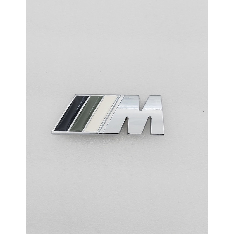 EMBLEMA DE PARRILLA BMW M COLORES GRISES