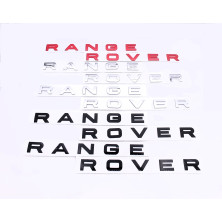 Emblema Delantero o Trasero Letras RANGE ROVER Plata Mate