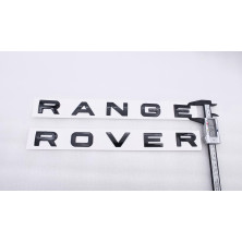 Emblema Delantero o Trasero Letras RANGE ROVER Negro Brillo