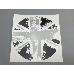 Vinilo Pegatina Tapa Deposito MINI Inglaterra Negra