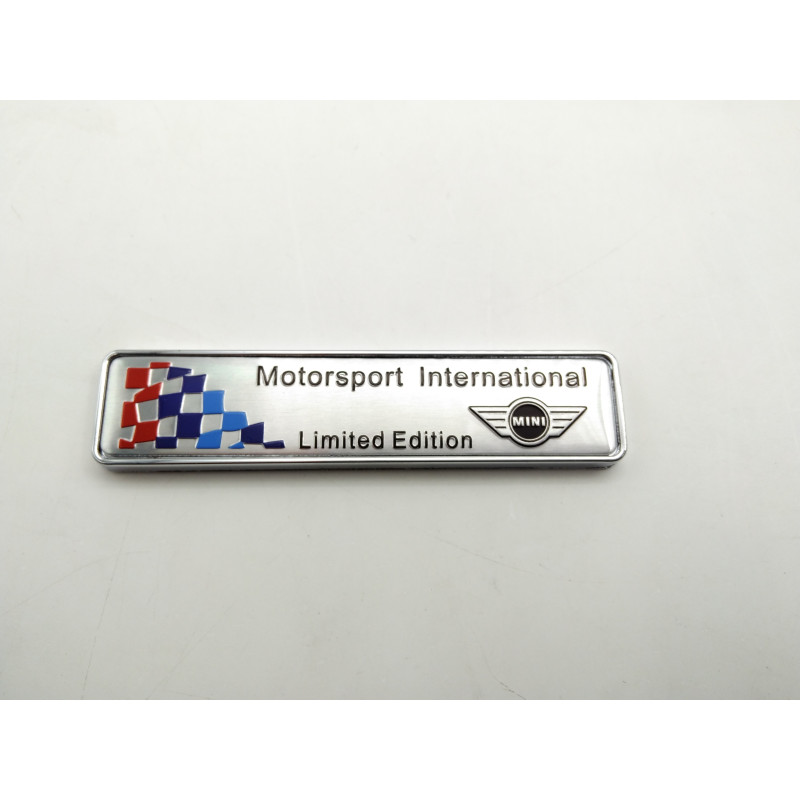 EMBLEMA MINI MOTORSPORT INTERNATIONAL LIMITED EDITION