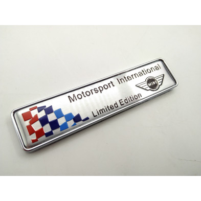 EMBLEMA MINI MOTORSPORT INTERNATIONAL LIMITED EDITION