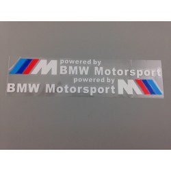 VINILO BMW M POWERED LETRA BLANCA