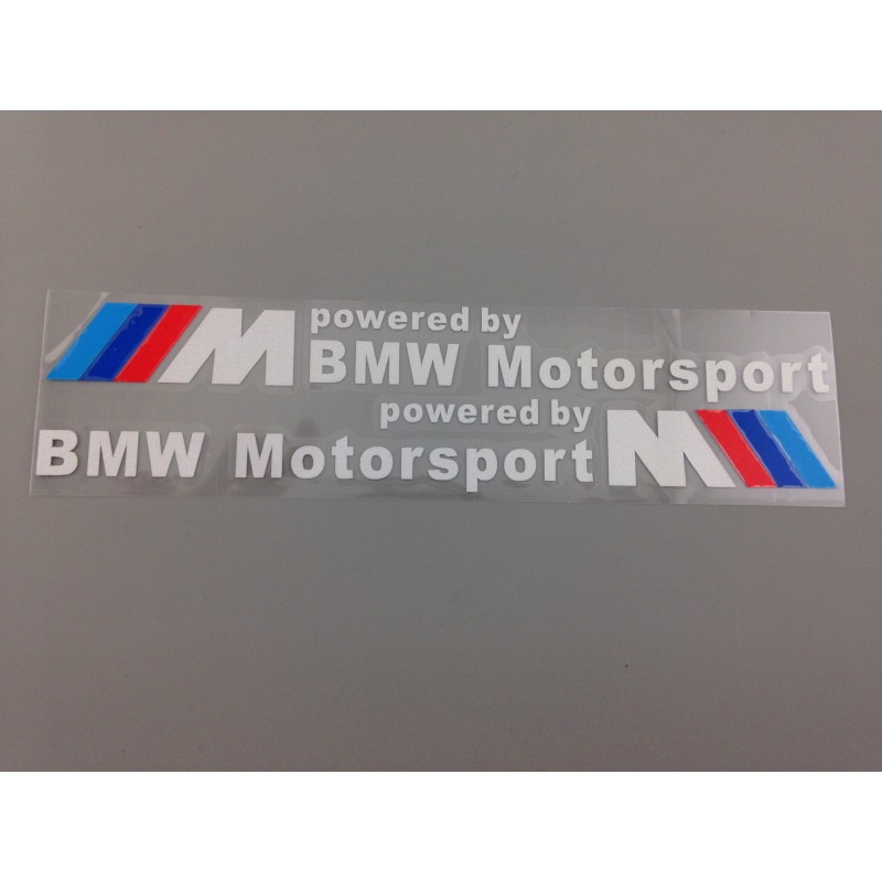 VINILO M Powered by BMW letra blanca