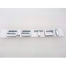 EMBLEMA TRASERO AUDI 5.5 TDI CROMADO