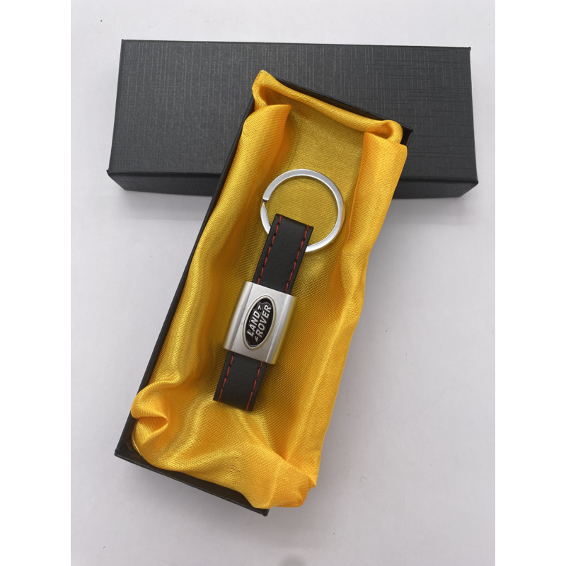 LLavero de cuero con logo Land Rover