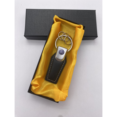 Llavero VW de cuero con logo de VOLKSWAGEN